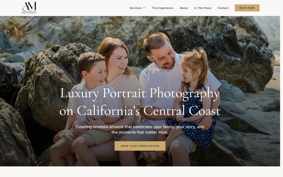 Amy Marlan Photography homepage